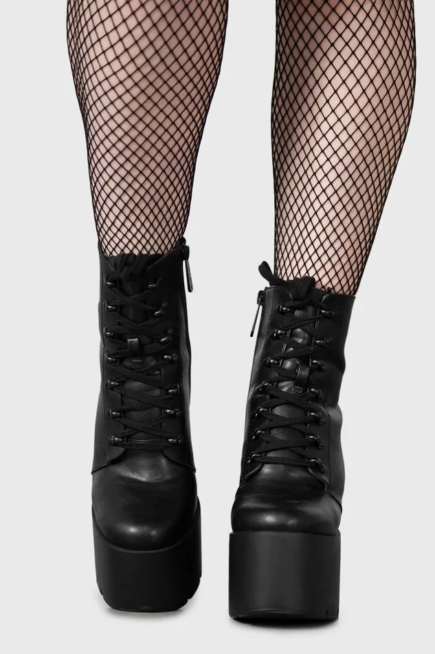 Women Platforms Killstar Crescent Boots