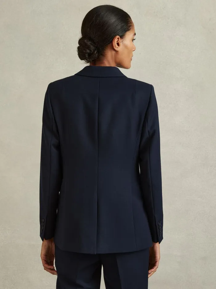 Women Reiss Blazers Gabi Tailored Single Breasted Suit Blazer Navy