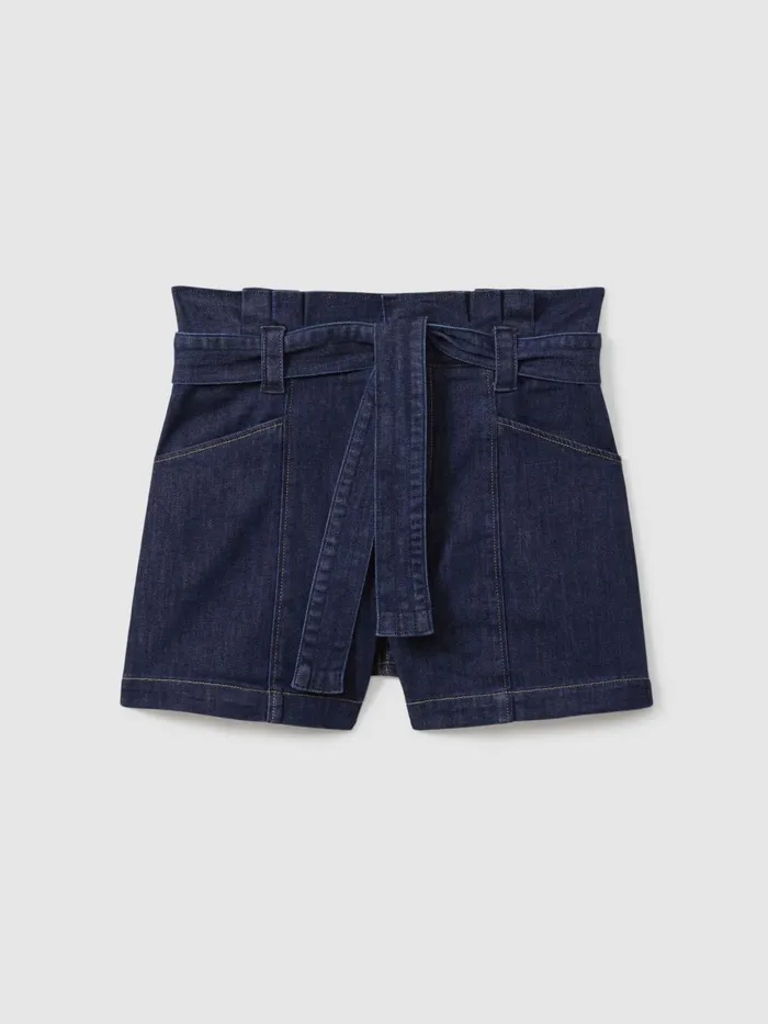 Women Reiss Shorts Belted Denim Shorts Baltimore