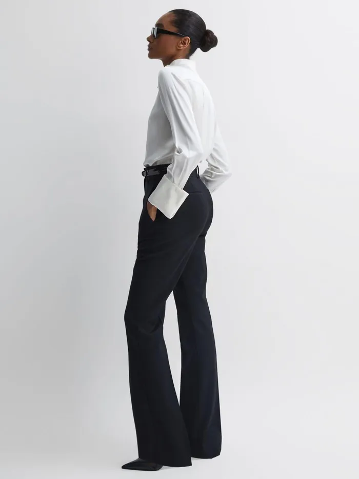 Women Reiss Suits and Tailoring Haisley Tailored Flared Suit Trousers Black
