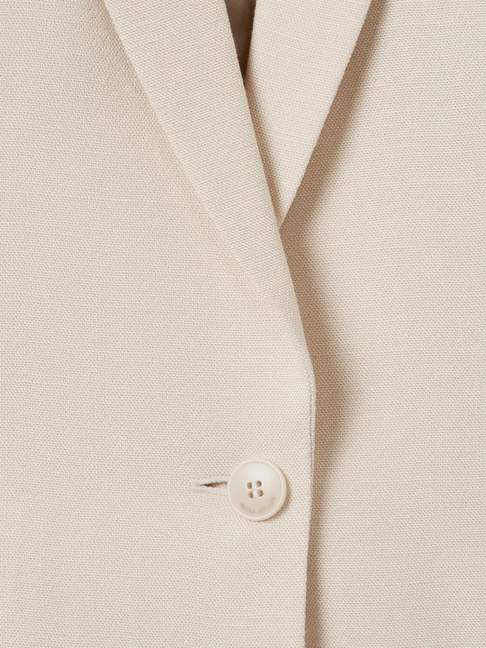 Women Reiss Suits and Tailoring Italian Textured Single Breasted Suit Blazer Blush