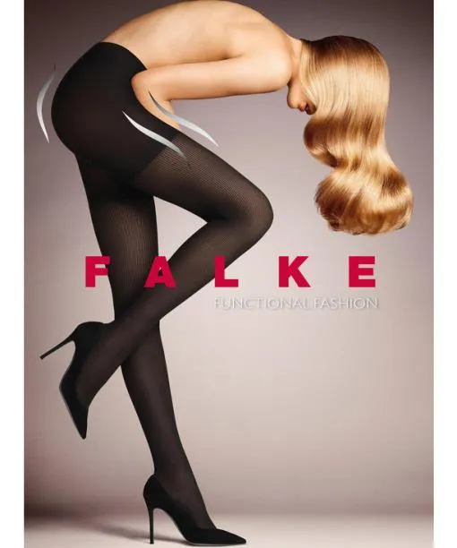 Women Rib Shaping 50 DEN Women Tights Black FALKE Functionals
