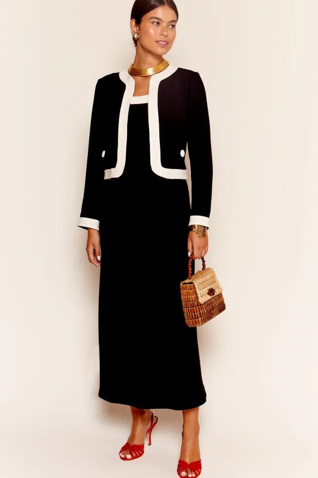 Women RIXO All Clothing Brennan Midi Dress Black