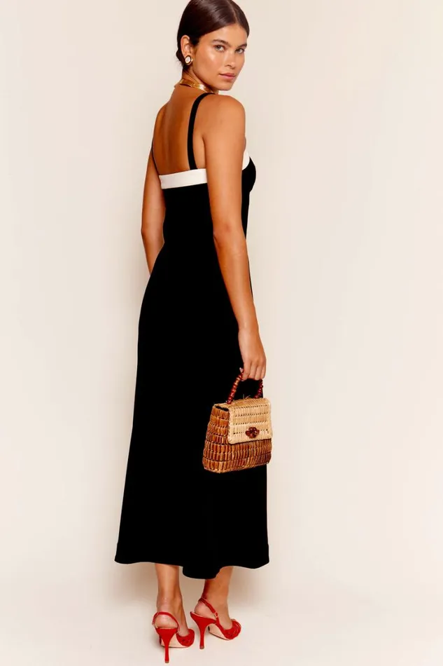 Women RIXO All Clothing Brennan Midi Dress Black