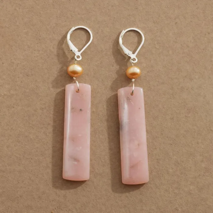 Women Rose and Gold Earrings Sundance Catalog Earrings