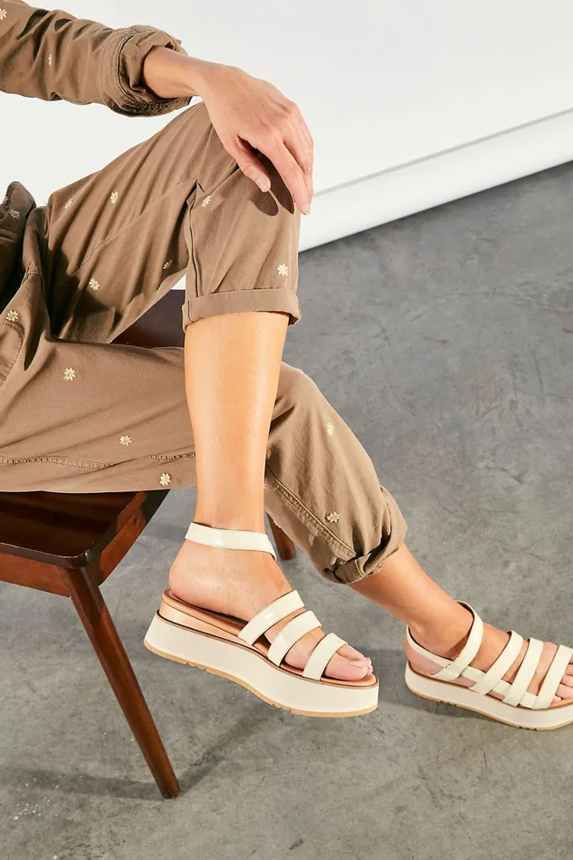Women Sandals Free People Eden Flatform Sandals Panna