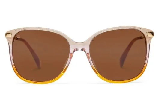 Women Sandela 201 Autumn Gradient Gold Brown TOMS Sunglasses