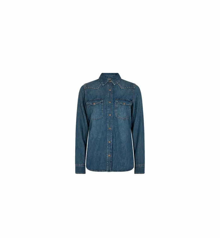 Women Shirts MOS MOSH MMElvira Denim Shirt Blue