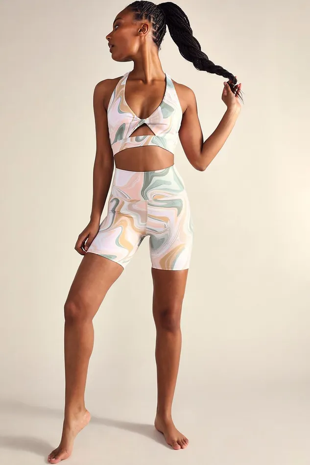 Women Shorts Free People Beach Riot Bike Shorts Marble