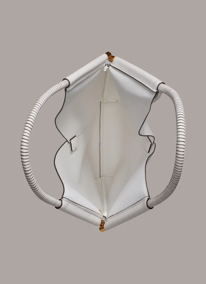 Women Shoulder And Hobo Bags Donna Karan BALDWIN LARGE SHOULDER BAG Brilliant White