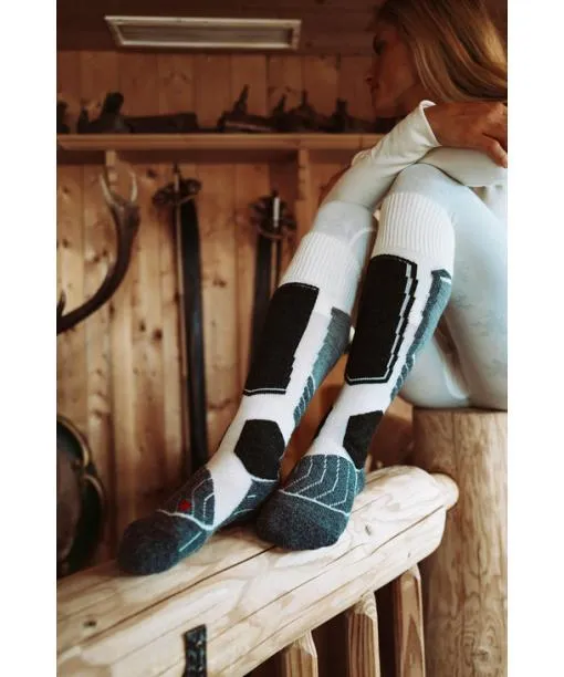 Women SK1 Comfort Women Skiing Kneehigh Socks Blue Note FALKE Ski Socks