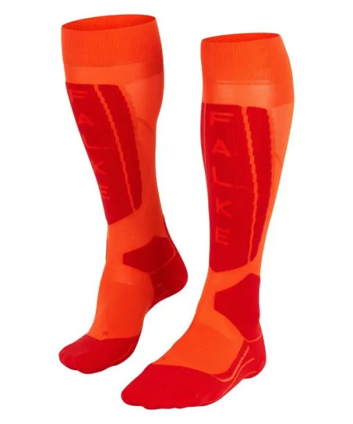 Women SK5 Expert Women Skiing Kneehigh Socks Flash Orange FALKE Ski Socks