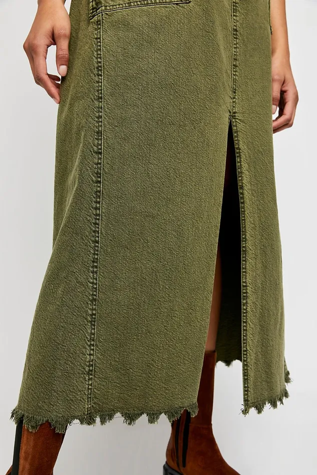 Women Skirts Free People Like This Maxi Skirt Olive Sparrow