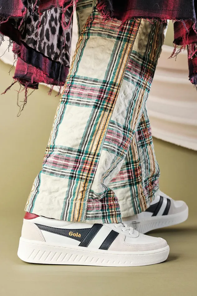 Women Sneakers Free People Gola Grandslam Classic Sneakers White Navy Deep Red Women Sneakers Free People Gola Grandslam Classic Sneakers White Navy Deep Red