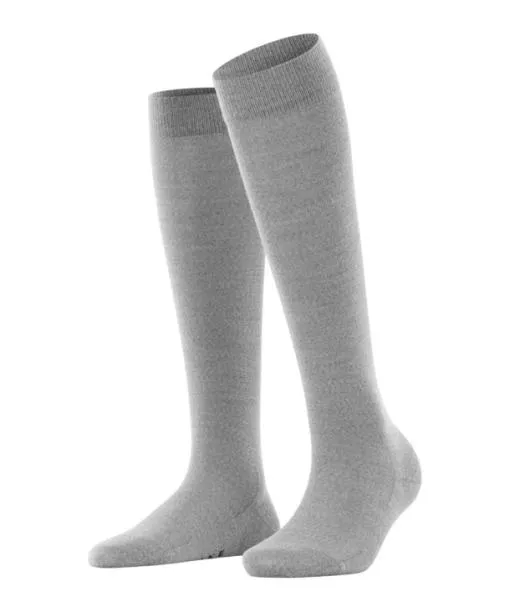 Women Softmerino Women Kneehigh Socks Light Grey Mel FALKE Knee High Socks