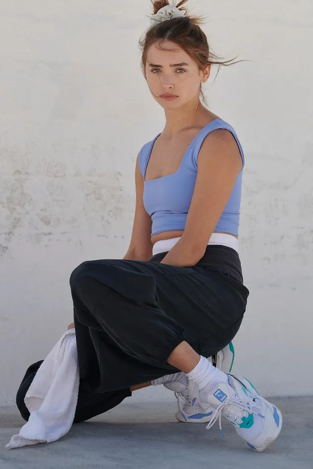 Women Sports Bras Free People Don039t Be Square Bra Cerulean Dreams