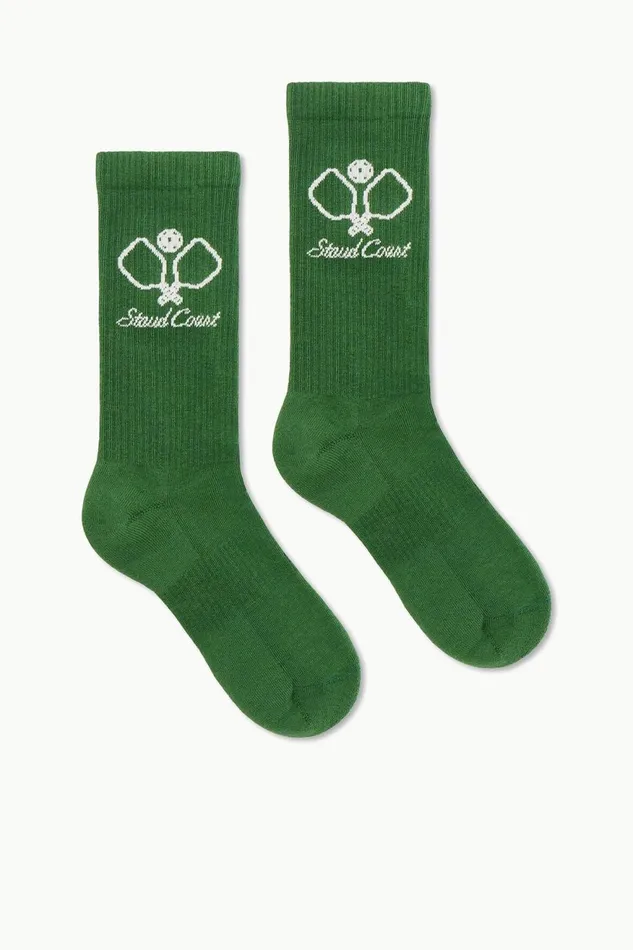 Women STAUD Accessories PICKLEBALL SOCKS COURT GREEN