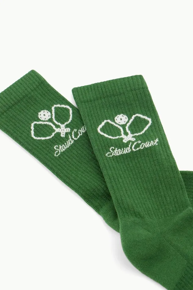 Women STAUD Accessories PICKLEBALL SOCKS COURT GREEN Women STAUD Accessories PICKLEBALL SOCKS COURT GREEN