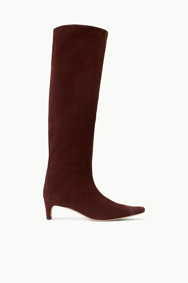 Women STAUD Boots WALLY BOOT MAHOGANY SUEDE