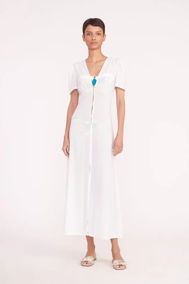 Women STAUD Cover Ups SONYA COVERUP WHITE