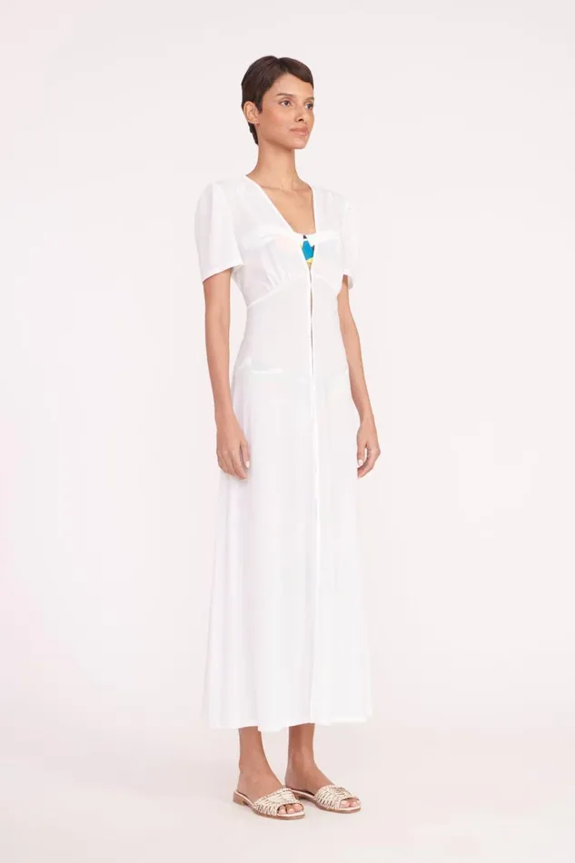 Women STAUD Cover Ups SONYA COVERUP WHITE Women STAUD Cover Ups SONYA COVERUP WHITE