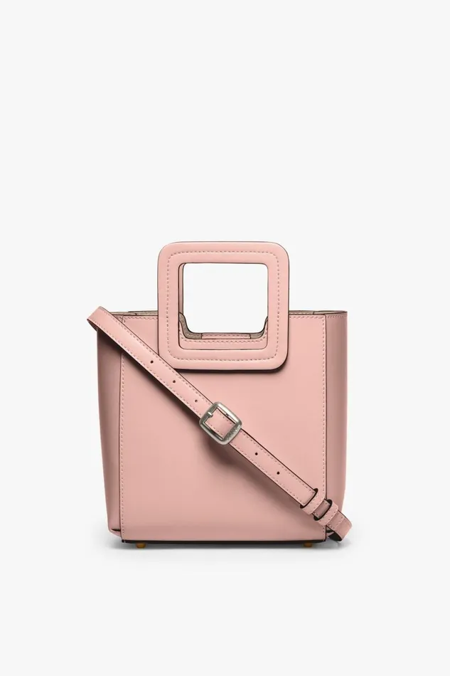 Women STAUD Crossbody MINI SHIRLEY LEATHER BAG DARK BLUSH