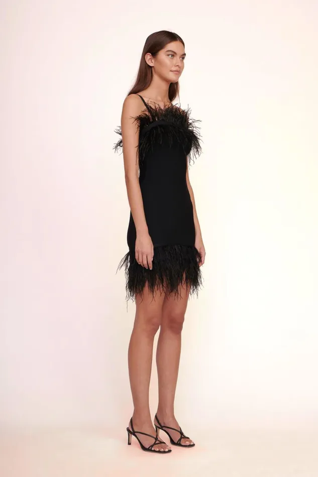 Women STAUD Dresses ETTA DRESS BLACK