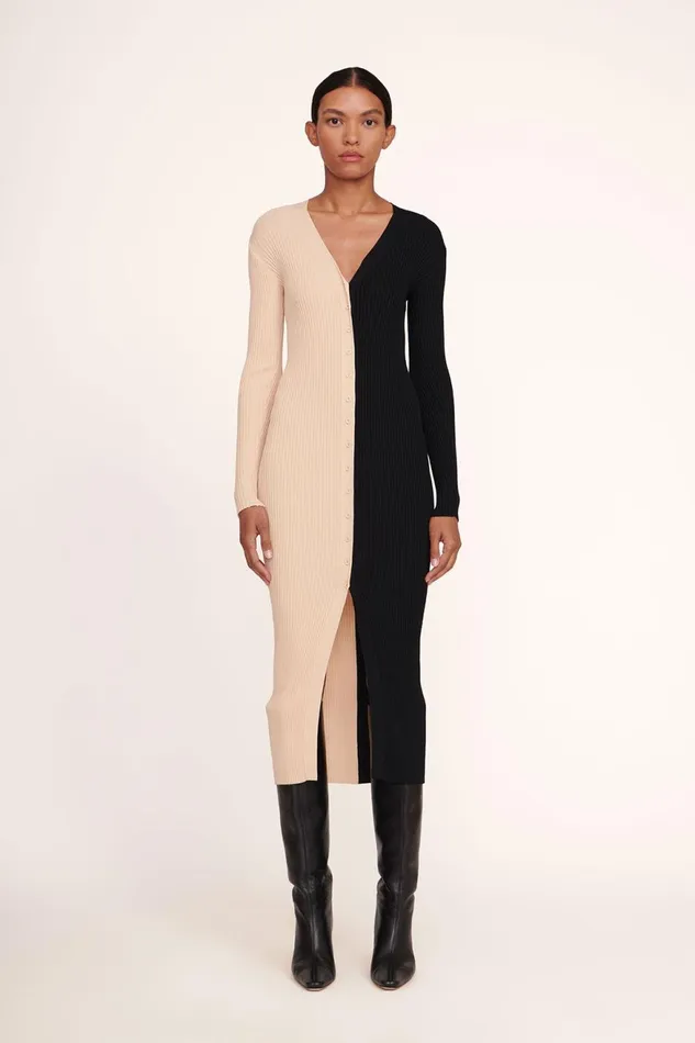 Women STAUD Dresses SHOKO SWEATER BUFF BLACK