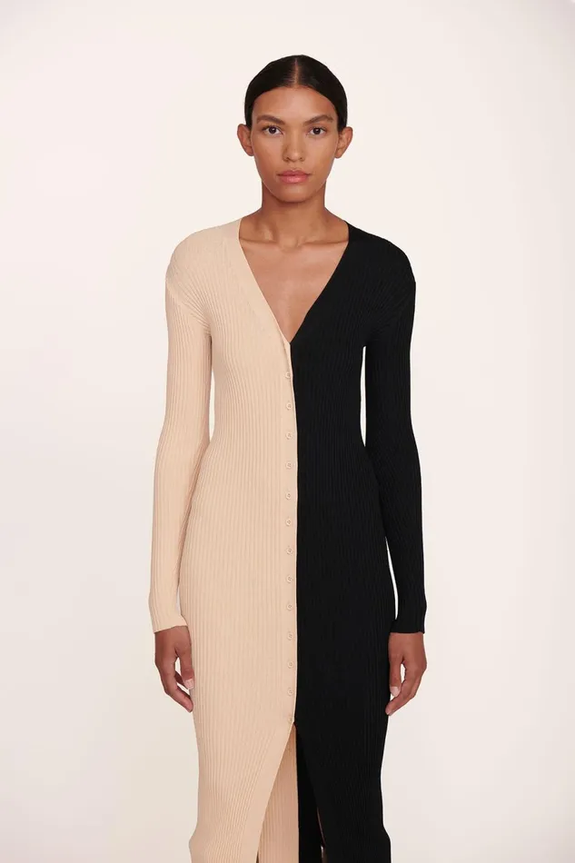 Women STAUD Dresses SHOKO SWEATER BUFF BLACK