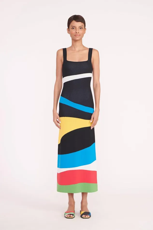 Women STAUD Knits KATIE DRESS MARBLE WAVE