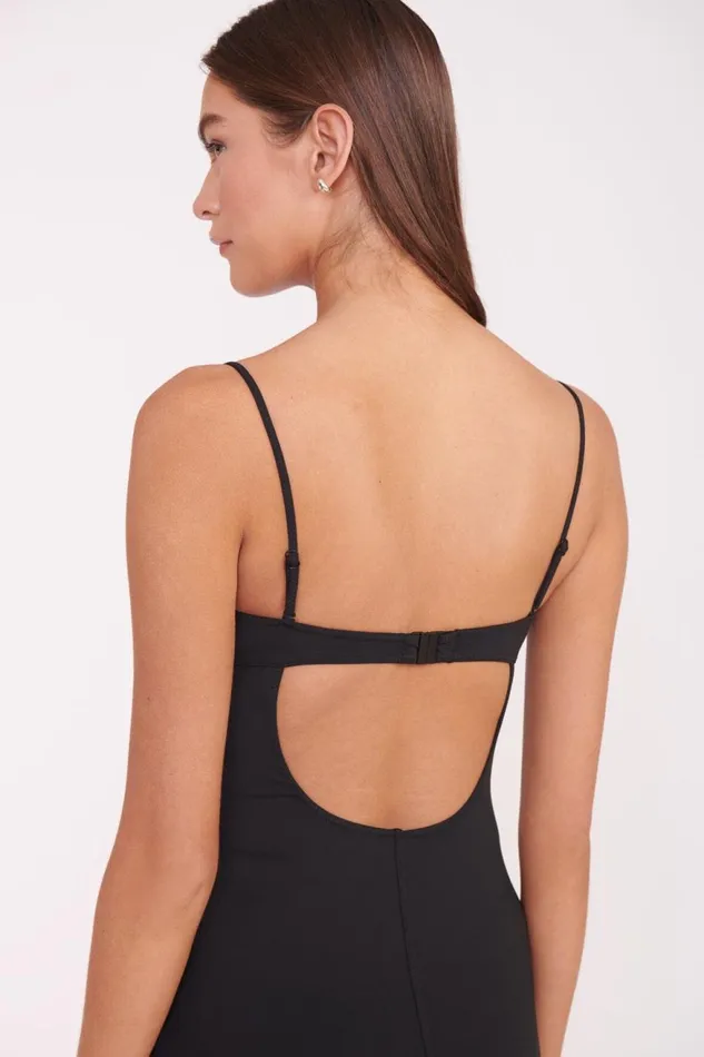 Women STAUD One Pieces MAEVE SWIM DRESS BLACK WHITE