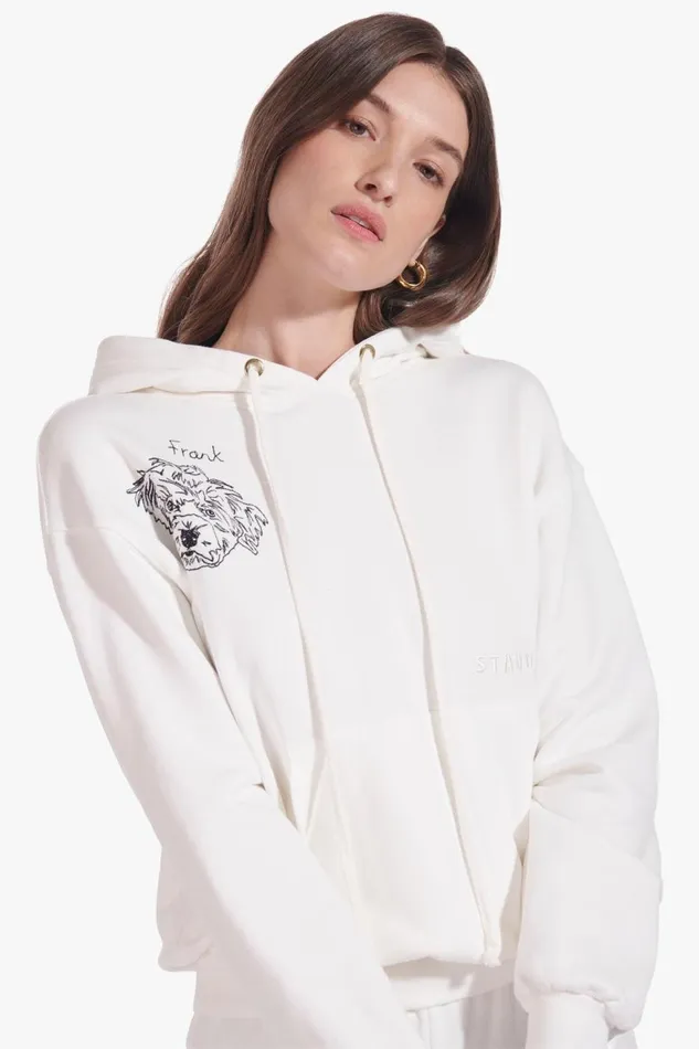 Women STAUD Pet Sweats and Knits CUSTOM STAUD X CBONZ HOODED SWEATSHIRT IVORY