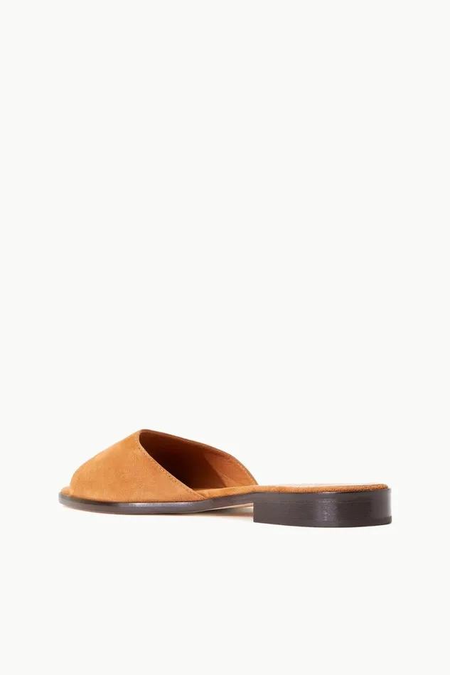 Women STAUD Sandals CASPIAN SLIDE TAN SUEDE