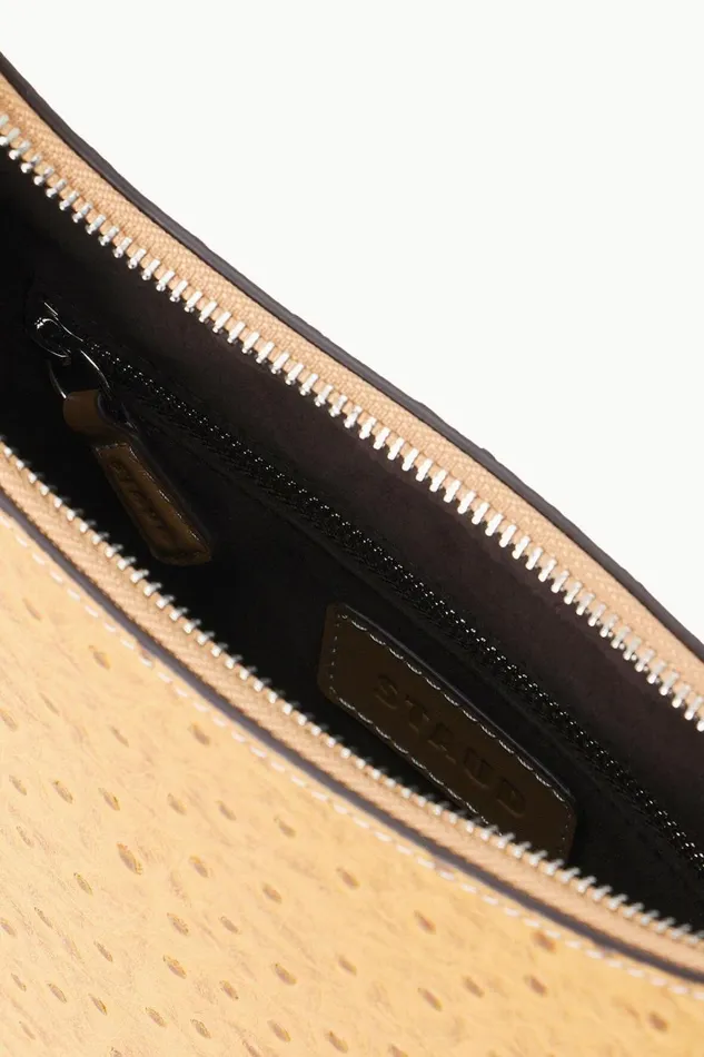 Women STAUD Shoulder ALEC BAG WALNUT OSTRICH EMBOSSED Women STAUD Shoulder ALEC BAG WALNUT OSTRICH EMBOSSED