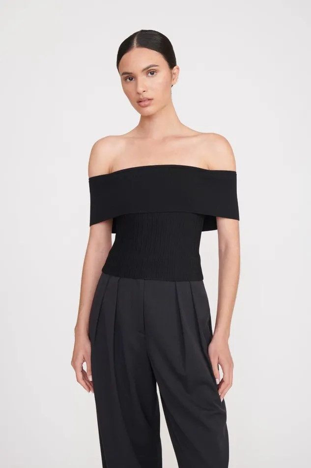Women STAUD Tops ARTISTRY TOP BLACK