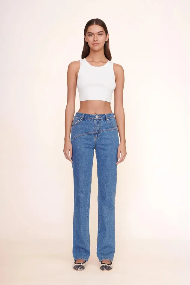 Women STAUD Tops NOOR TOP WHITE