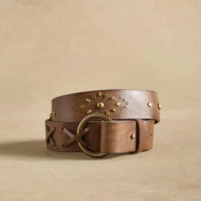 Women Studded Rhylee Belt Espresso Sundance Catalog Belts Women Studded Rhylee Belt Espresso Sundance Catalog Belts