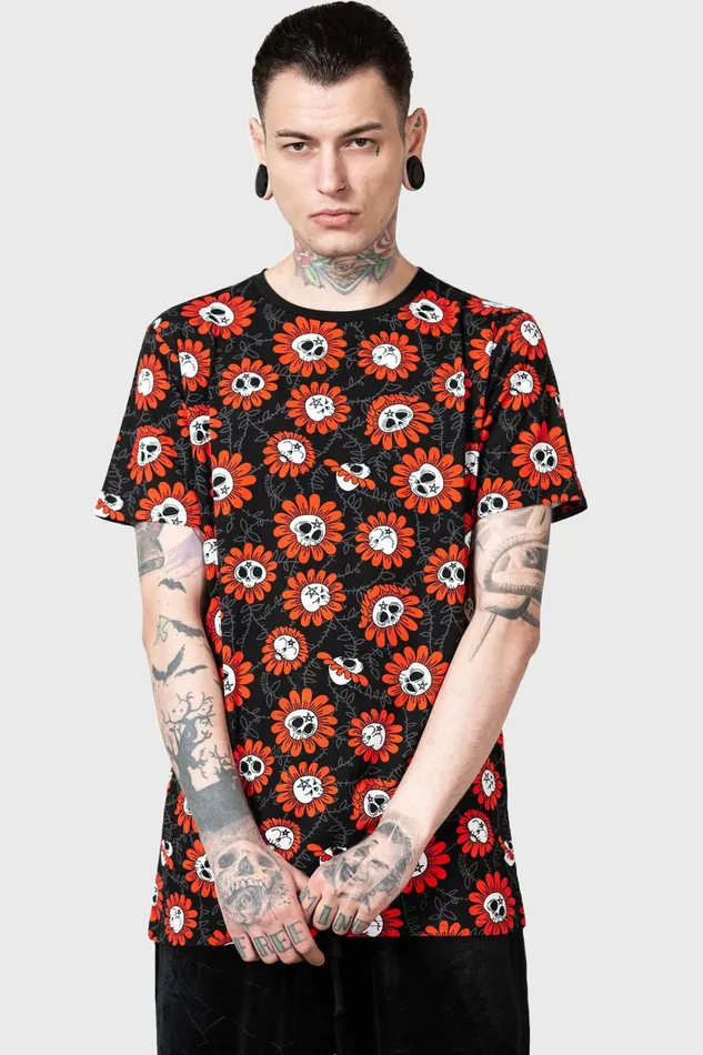 Women TShirts and Vests Killstar Gloom Garden TShirt