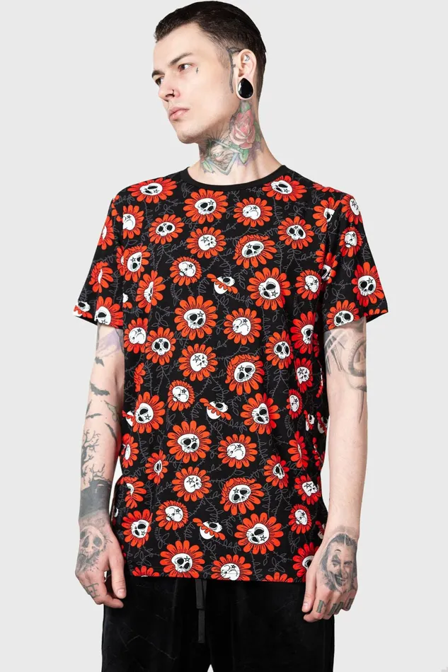 Women TShirts and Vests Killstar Gloom Garden TShirt