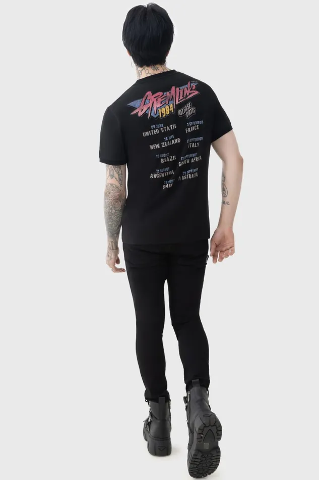 Women TShirts and Vests Killstar Gremlins 84 T Shirt