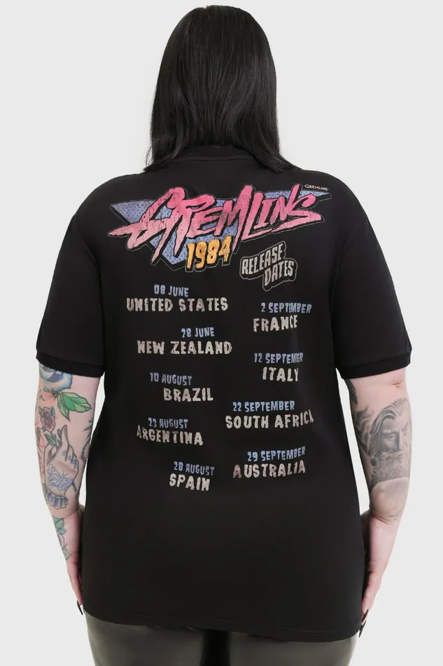 Women TShirts and Vests Killstar Gremlins 84 T Shirt