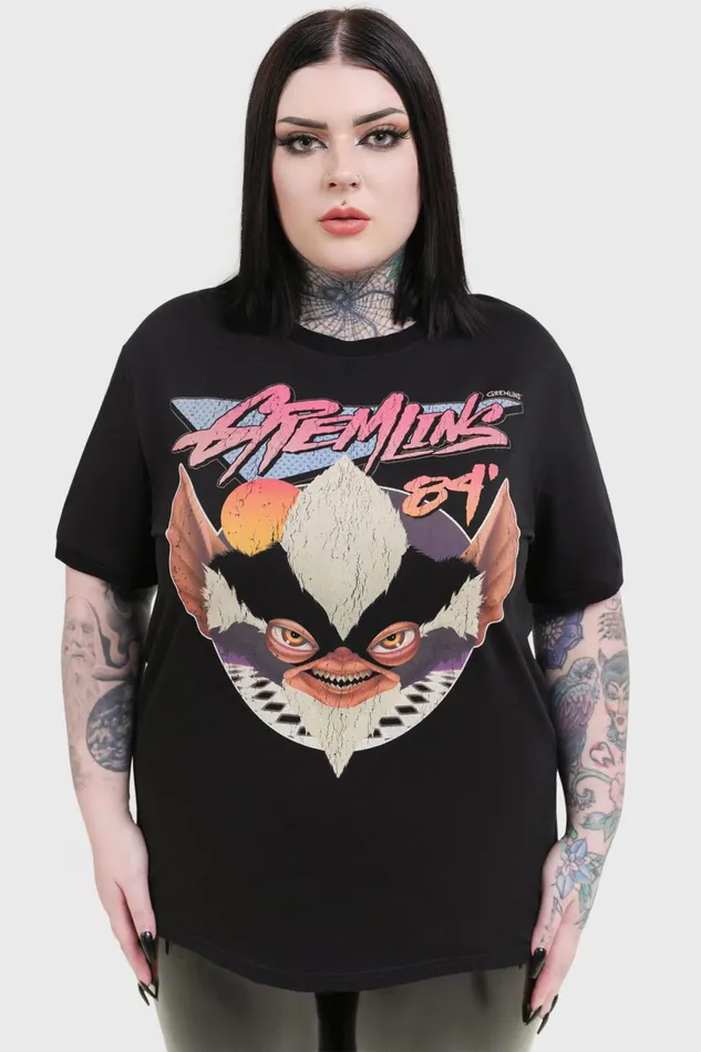 Women TShirts and Vests Killstar Gremlins 84 T Shirt