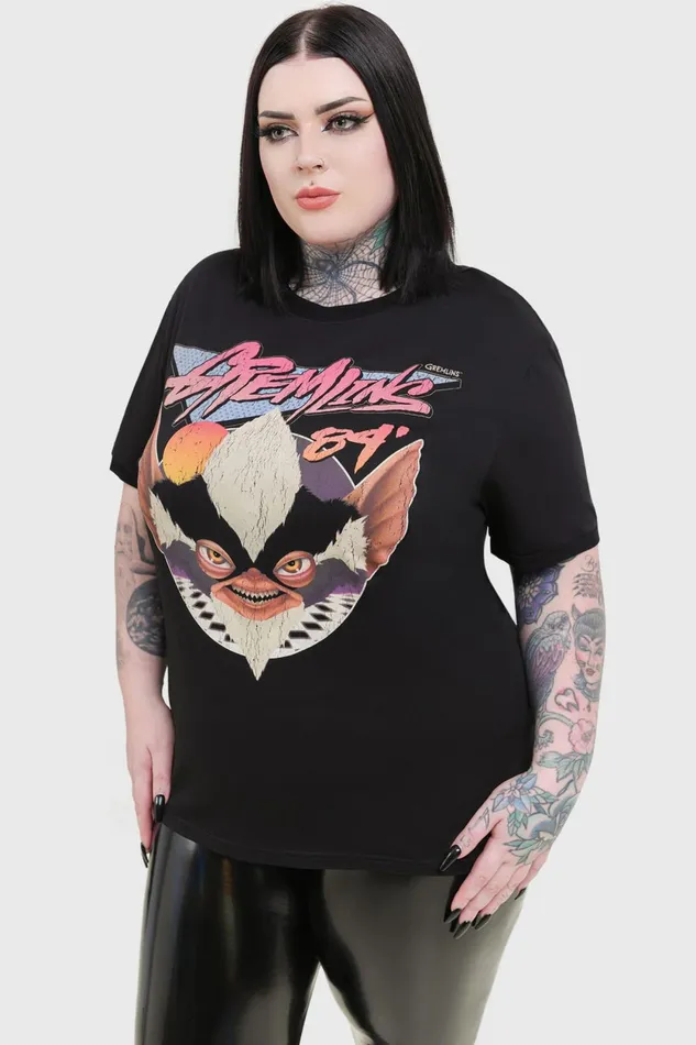 Women TShirts and Vests Killstar Gremlins 84 T Shirt