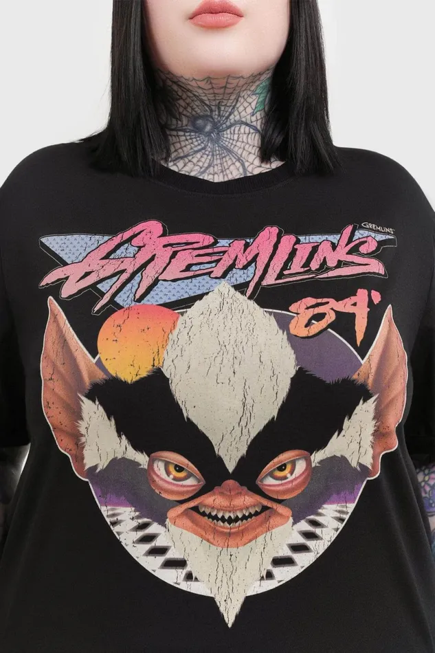 Women TShirts and Vests Killstar Gremlins 84 T Shirt