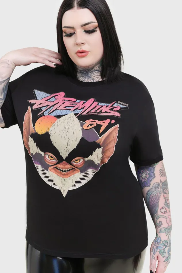 Women TShirts and Vests Killstar Gremlins 84 T Shirt