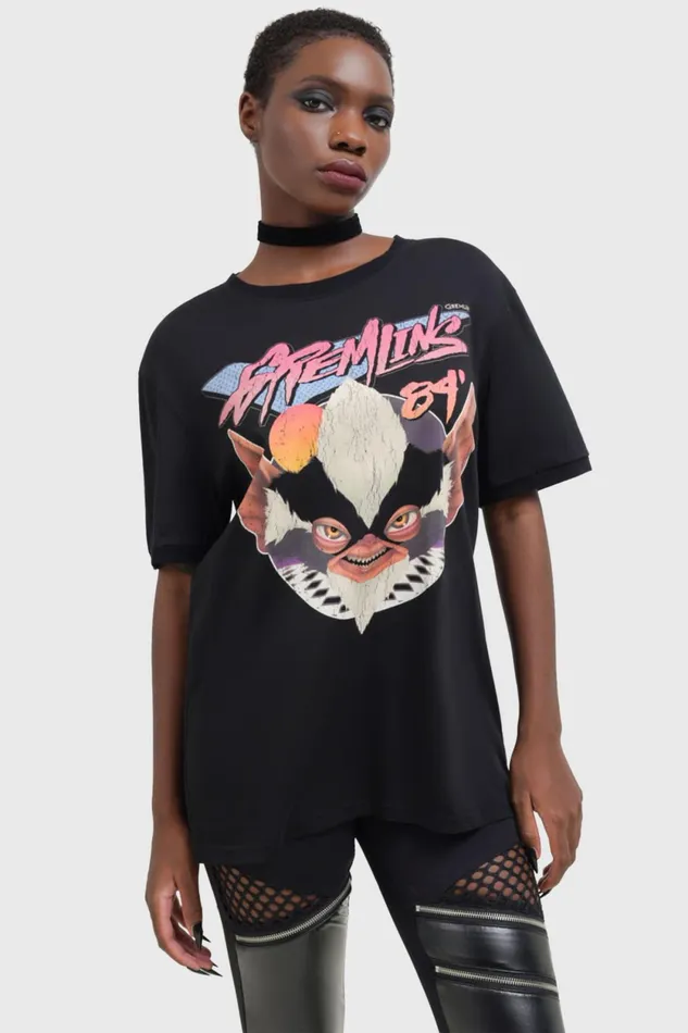 Women TShirts and Vests Killstar Gremlins 84 T Shirt