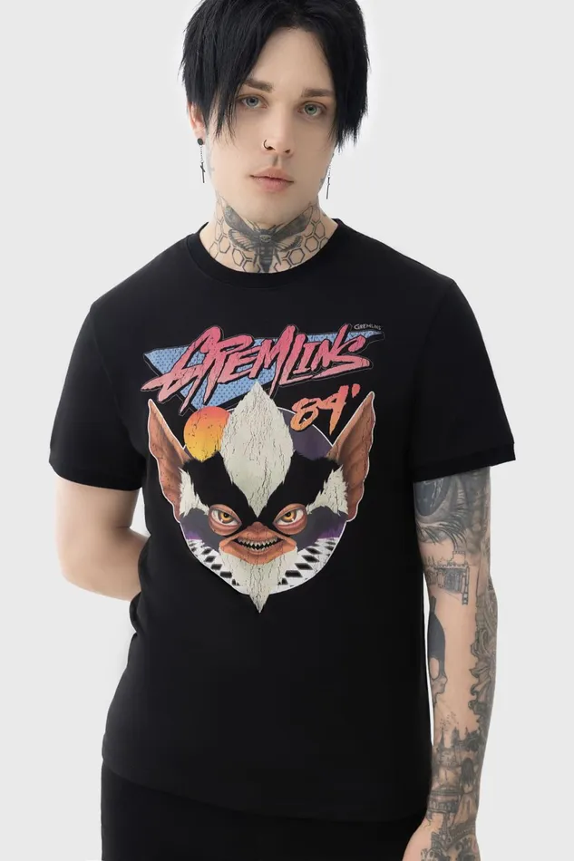 Women TShirts and Vests Killstar Gremlins 84 T Shirt