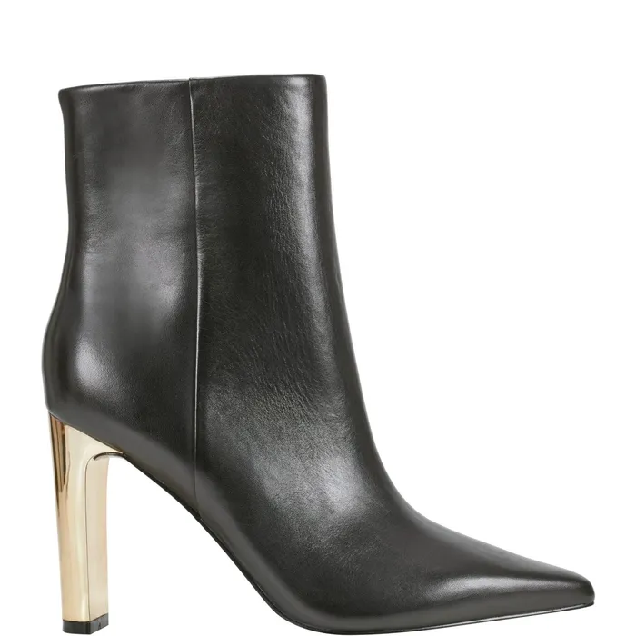 Women Talyna Dress Bootie Black Leather Marc Fisher Boots and Booties