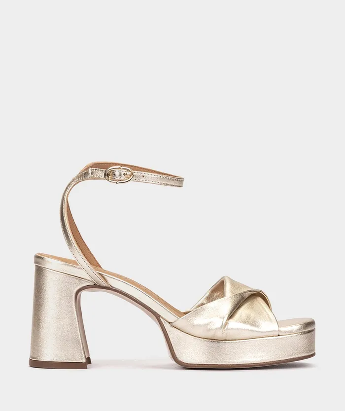 Women Tavira Metallic 8211 Heeled Sandals Pedro Miralles