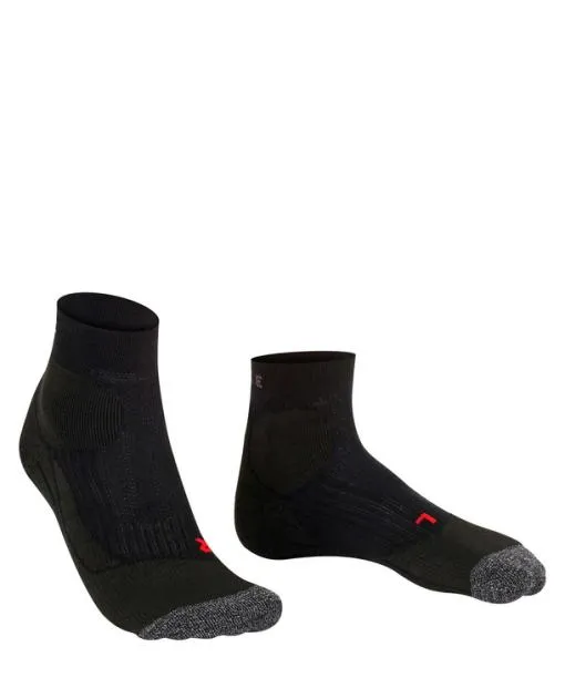 Women TE2 Short Women Tennis Short Sock Black FALKE Tennis Socks